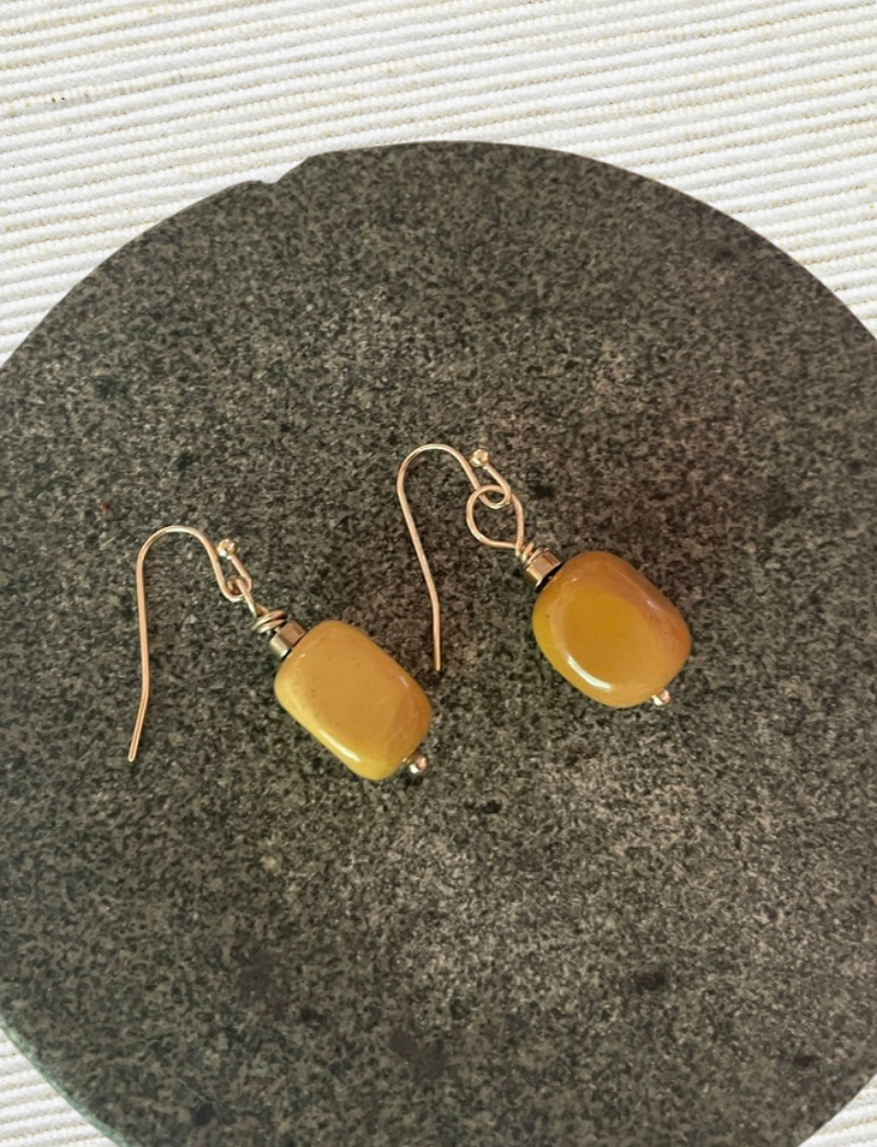 Sunshine Jasper Drop Earrings