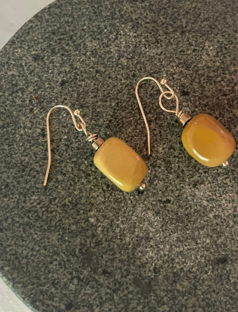 Sunshine Jasper Drop Earrings