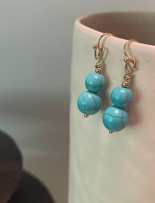 Turquoise Duo Earrings