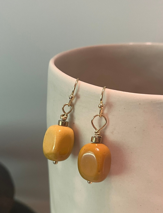 Sunshine Jasper Drop Earrings