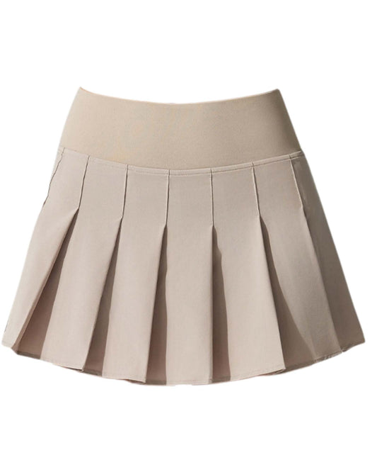 Pleated Skort - Sandstone